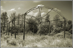 burnt out barn