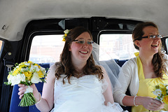 Bride in a Taxi