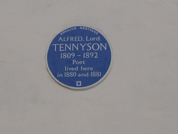 Lord Tennyson blue plaque