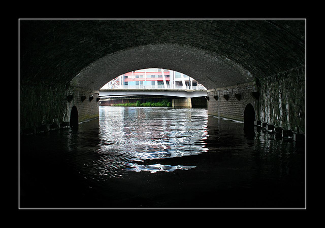 Beneath the railway