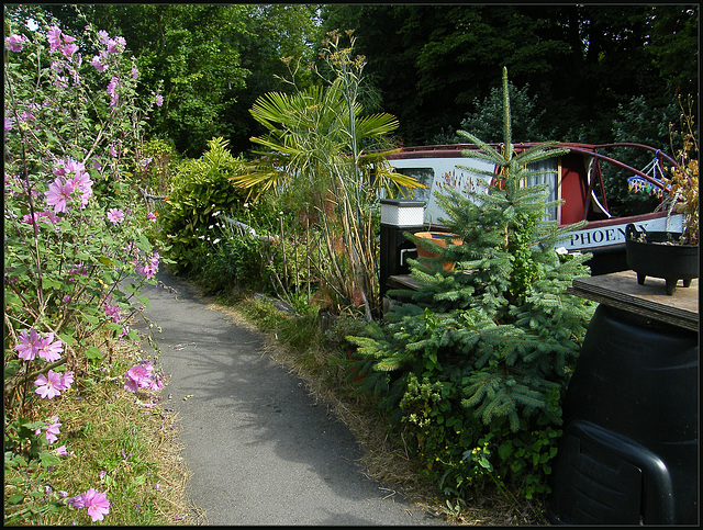 Phoenix narrowboat garden