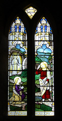 Detail of Stained Glass, Kirk Langley Church, Derbyshire