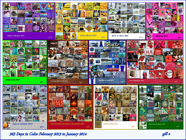 365 Days in Colour Feb 2013 - Jan 2014