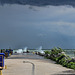 starting to pounding the pier