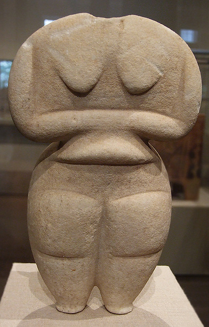 Marble Female Figurine from the Cyclades in the Metropolitan Museum of Art, July 2007