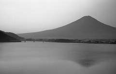 Reflection of Mt. Fuji on Lake Kawaguchi