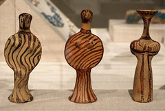 Three Mycenaean Terracotta Figurines in the Metropolitan Museum of Art, Oct. 2007