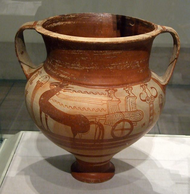 Mycenaean Terracotta Chariot Krater in the Metropolitan Museum of Art, Oct. 2007