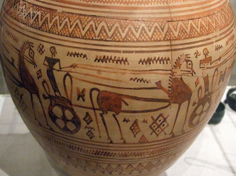 Detail of the Body of a Terracotta Neck Amphora in the Metropolitan Museum of Art, Oct. 2007
