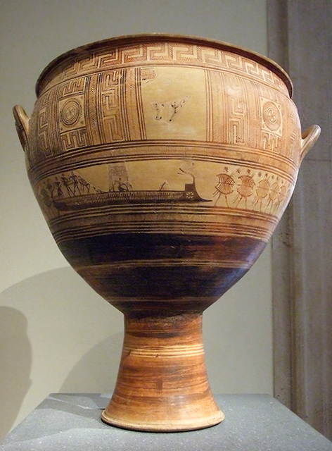 Geometric Terracotta Krater in the Metropolitan Museum of Art,  July 2007