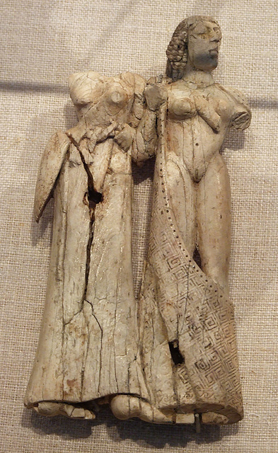 Archaic Greek Ivory of Two Women in the Metropolitan Museum of Art, July 2007