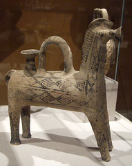 Cypriot Terracotta Rhyton in the Shape of a Horse in the Metropolitan Museum of Art, February 2008