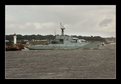 Departing Barry docks