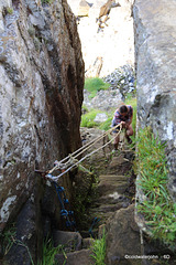 You want me to swing down that precipice on that old rope, Tenzing?