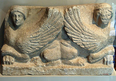 Relief with Flanking Sphinxes in the Study Collection of the Metropolitan Museum of Art, Sept. 2007