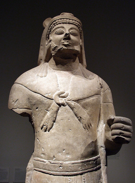 Detail of the Limestone Herakles in the Metropolitan Museum of Art, August 2007