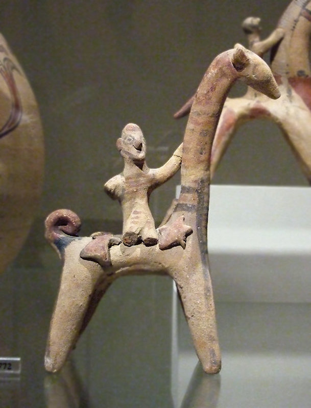 Cypriot Terracotta Mounted Figure in the Metropolitan Museum of Art, July 2010