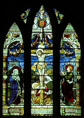 Detail of Stained Glass, Kirk Langley Church, Derbyshire