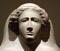 Detail of a Marble Anthropoid Sarcophagus in the Metropolitan Museum of Art, August 2007