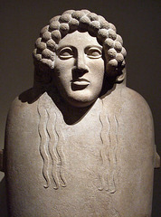 Detail of a Marble Anthropoid Sarcophagus in the Metropolitan Museum of Art, August 2007