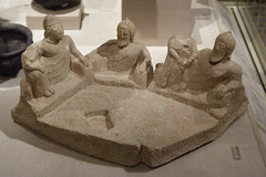 Cypriot Limestone Group of a Banquet in the Metropolitan Museum of Art, July 2010