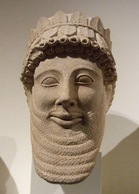 Cypriot Limestone Head of a Man in the Metropolitan Museum of Art, November 2010