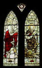 Detail of Stained Glass, Kirk Langley Church, Derbyshire