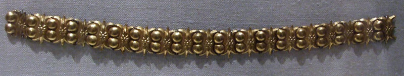 Gold Beads with Lotus Flowers and Circular Bosses in the Metropolitan Museum of Art, November 2010