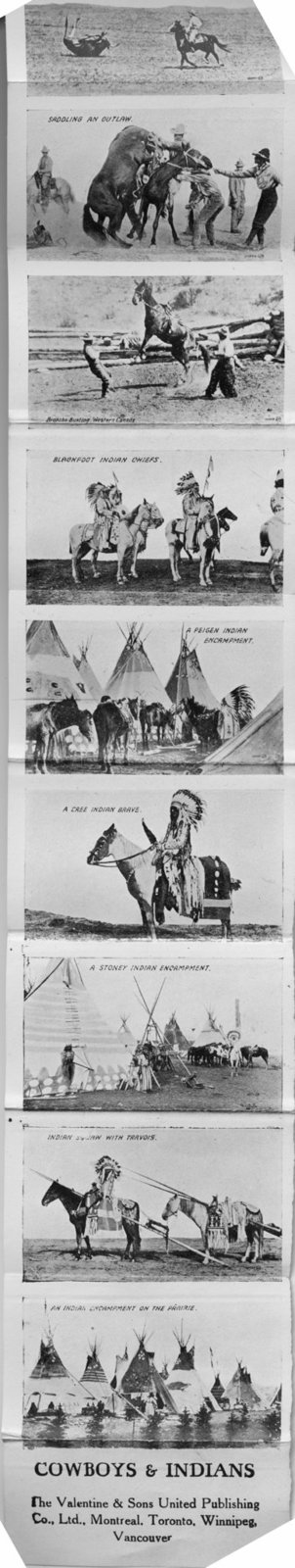 Cowboys and Indians (strip from Greetings from Canada - Saskatchewan card)