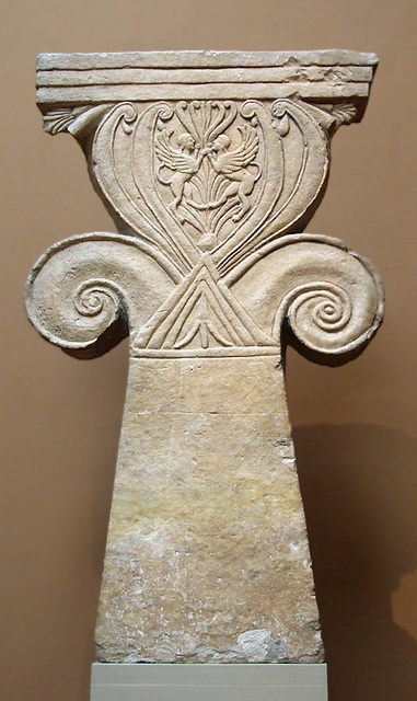 Limestone Funerary Stele with a Cypriot Capital in the Metropolitan Museum of Art, July 2010