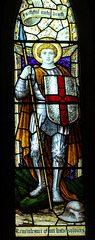 Detail of Stained Glass, Kirk Langley Church, Derbyshire