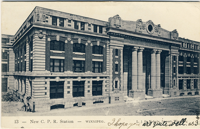 New C.P.R. Station - Winnipeg.