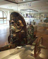 Detail of the Etruscan Bronze Chariot in the Metropolitan Museum of Art, Sept. 2007