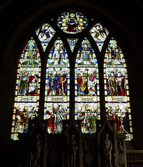 Detail of Stained Glass, Kirk Langley Church, Derbyshire