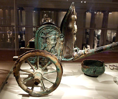 Detail of the Etruscan Bronze Chariot in the Metropolitan Museum of Art, February 2008