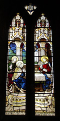 Detail of Stained Glass, Kirk Langley Church, Derbyshire