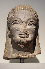 Tufa Head of a Sphinx or Siren in the Metropolitan Museum of Art, Sept. 2007