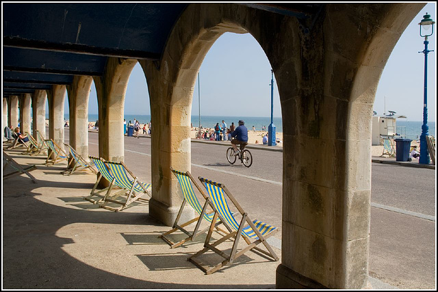 Underneath the arches...