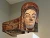 Etruscan Painted Terracotta Antefix with the Head of a Woman in the Metropolitan Museum of Art, Sept. 2007