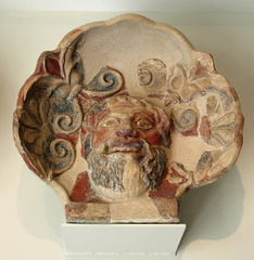 Etruscan Terracotta Antefix with the Head of a Satyr in the Metropolitan Museum of Art, Sept. 2007