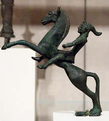 Etruscan Bronze Horse and Rider in the Metropolitan Museum of Art, February 2008