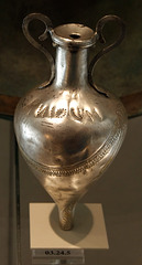 Etruscan Silver Amphoriskos from the Bolsena Tomb of a Wealthy Woman in the Metropolitan Museum of Art, Sept. 2007