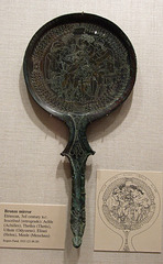 Bronze Etruscan Mirror with Achilles, Thetis, Odysseus, Helen, and Menelaus in the Metropolitan Museum of Art, November 2010