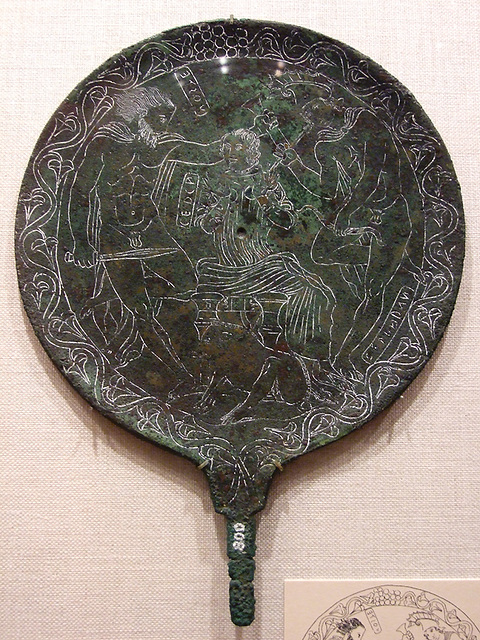 Etruscan Bronze Mirror with Odysseus, Circe, and Elpenor in the Metropolitan Museum of Art, November 2010