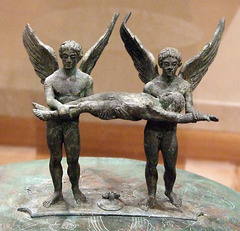 Detail of an Etruscan Bronze Cista from Praeneste in the Metropolitan Museum of Art, February 2008
