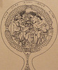 Drawing of a Bronze Etruscan Mirror with Achilles, Thetis, Odysseus, Helen, and Menelaus in the Metropolitan Museum of Art, November 2010