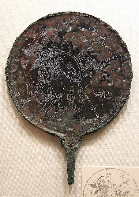 Etruscan Mirror with Achilles and Memnon in the Metropolitan Museum of Art, November 2010