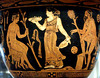 Detail of a Terracotta Bell Krater with a Dionysiac Scene in the Study Collection in the Metropolitan Museum of Art, Sept. 2007