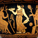 Detail of a Terracotta Bell Krater with a Dionysiac Scene in the Study Collection in the Metropolitan Museum of Art, Sept. 2007
