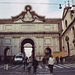 Porta Del Popolo and Santa Maria Del Popolo in Rome, Dec. 2003